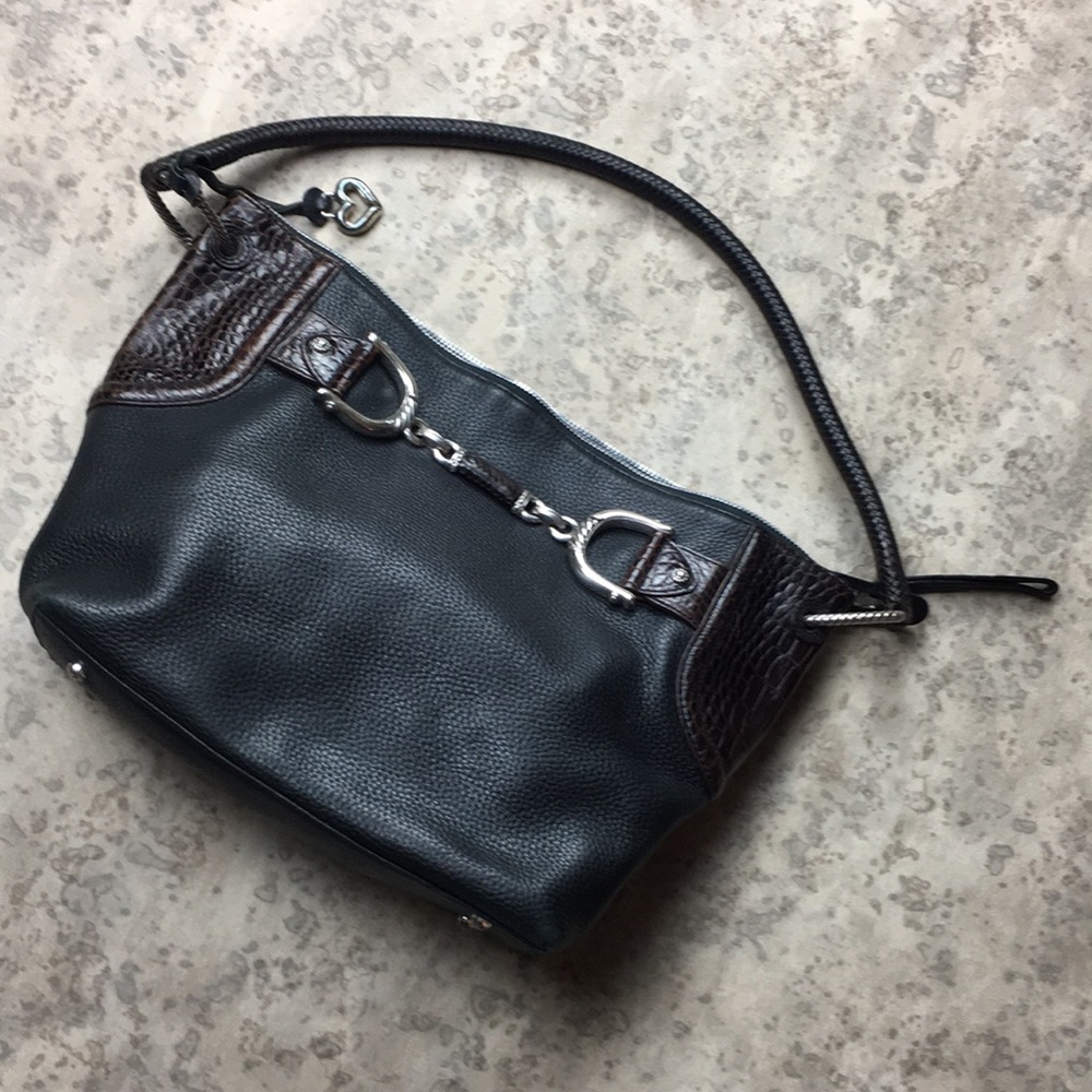 Brighton Black Real Leather Purse